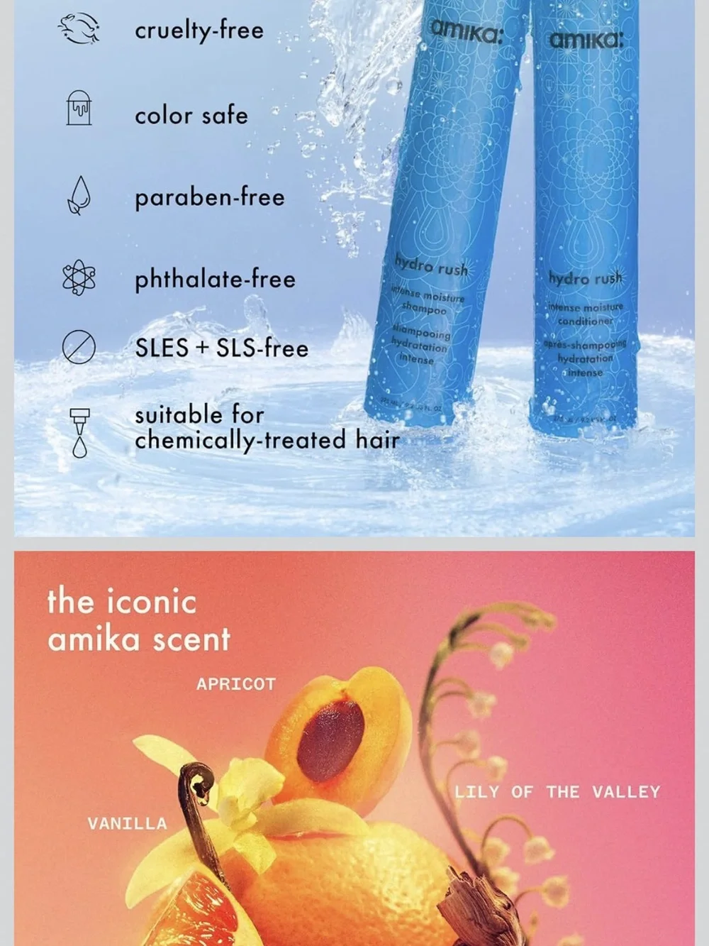 AMIKA Hydro Rush Intense Conditioner (9.2 oz/275 ml)